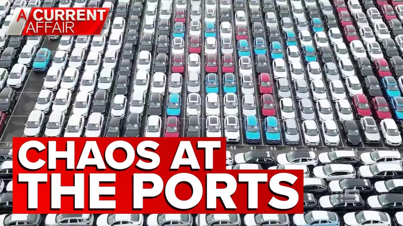 Brand new cars sitting idle at Australian port | A Current Affair