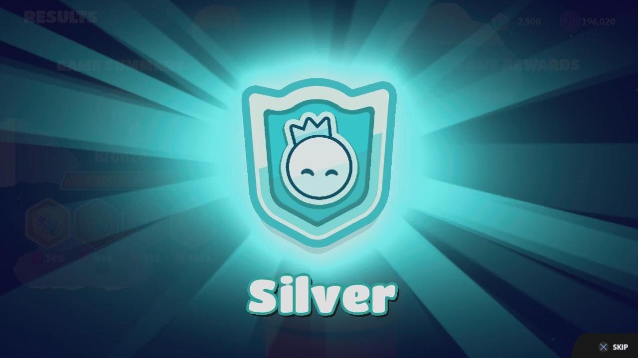I got SILVER in Fall Guys Ranked!!! 