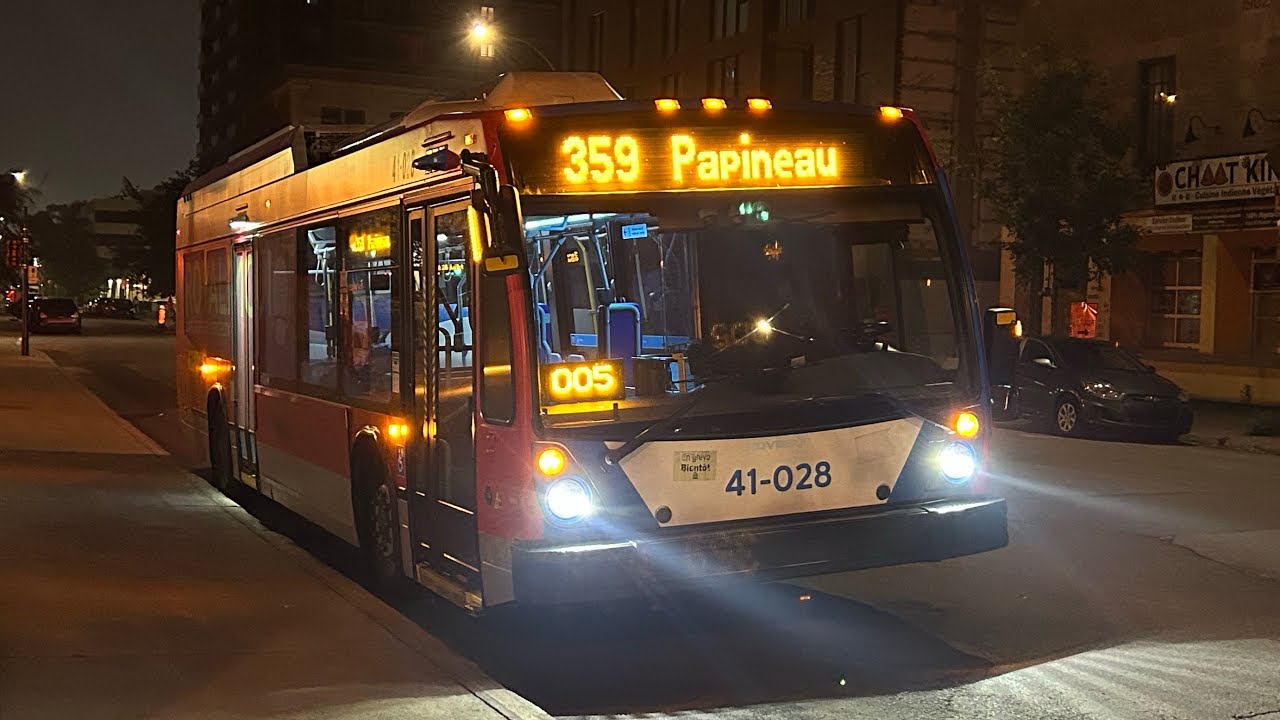 Ride on STM night route 359 🌙 (#41-028)