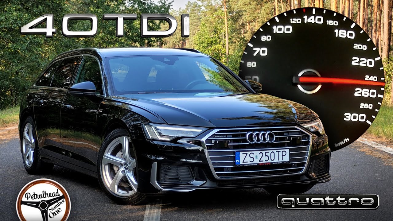 2020 Audi A6 40 TDI Quattro (204 KM) | V-MAX, 0-100, 100-200 km/h, prezentacja, spalanie, TEST. | 4K