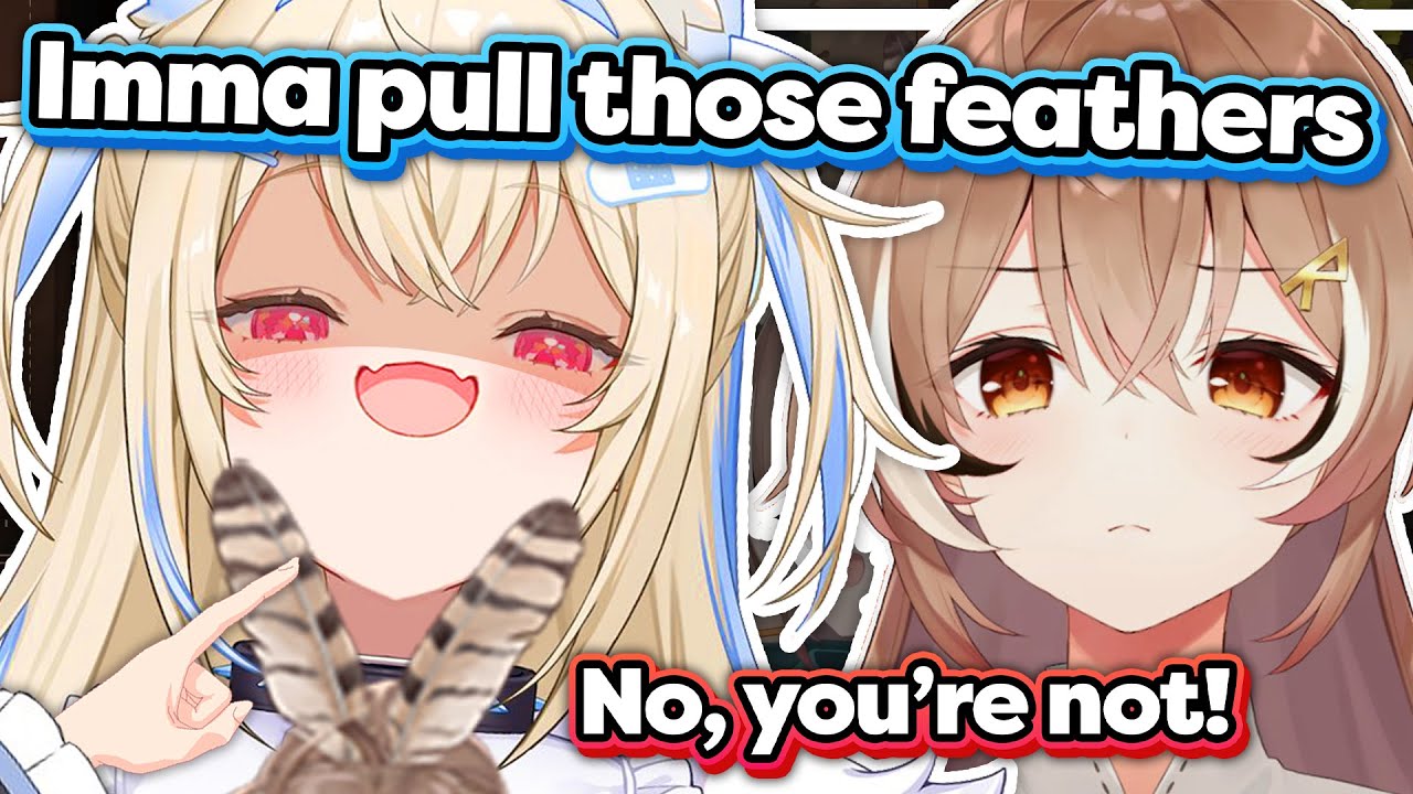 Mumei almost cried from all the kindness, so Fuwawa tried to be mean to her instead