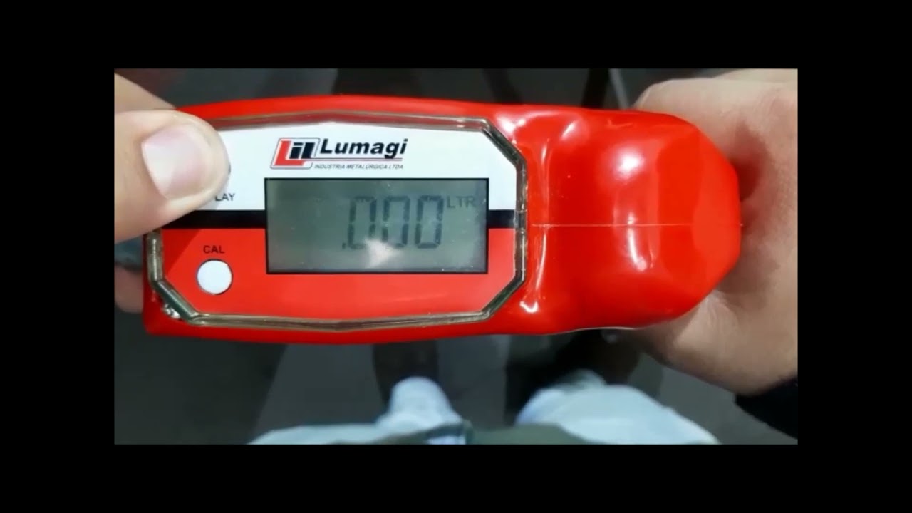 Medidor digital com gatilho para óleo Diesel LUB 2080 - Cálculo Aferição