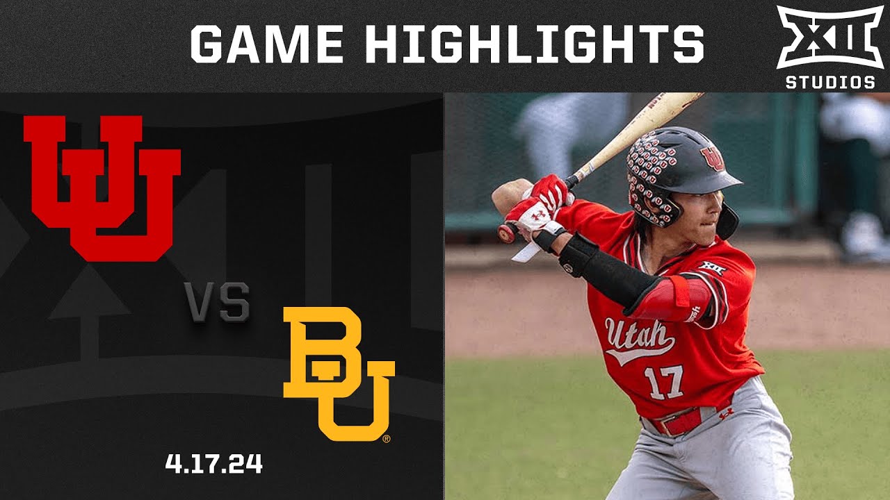 Utah vs. Baylor (4.17.25) Highlights | 2025 Big 12 Baseball