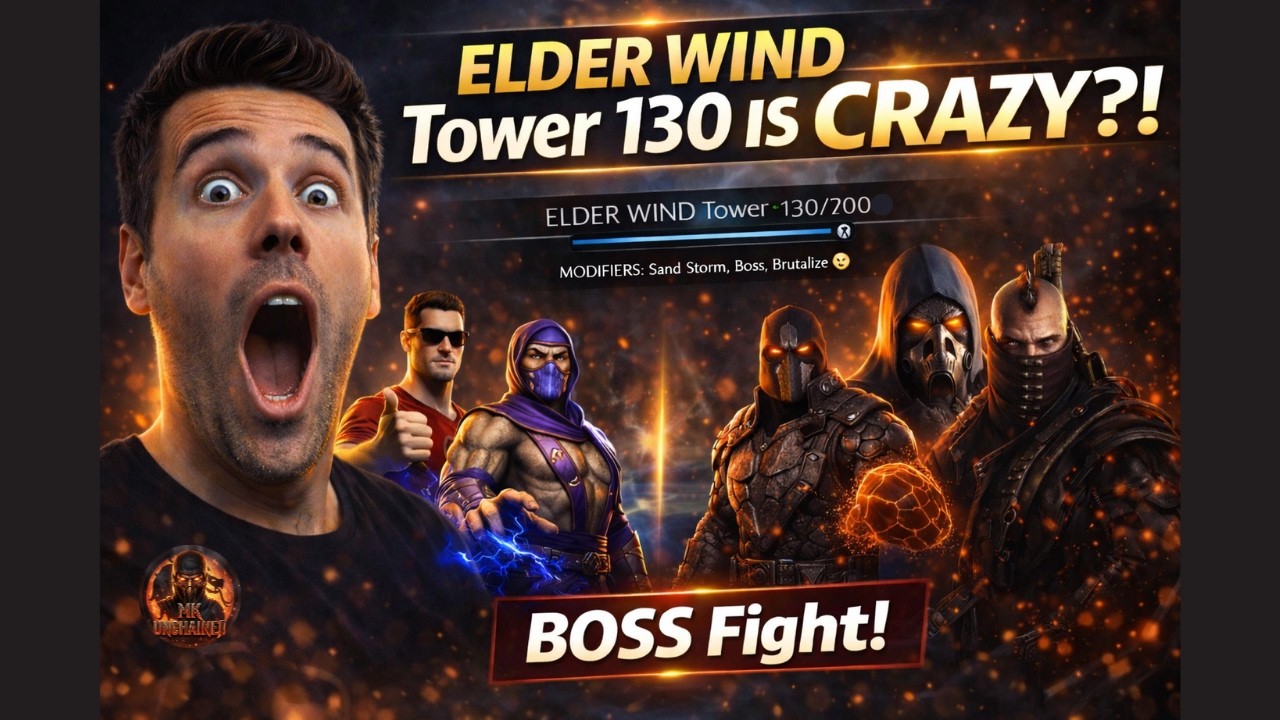 MK Mobile Elder Wind Tower 130 Boss Fight | Is This the Hardest Yet? #mkmobile #bossbattle #mk11