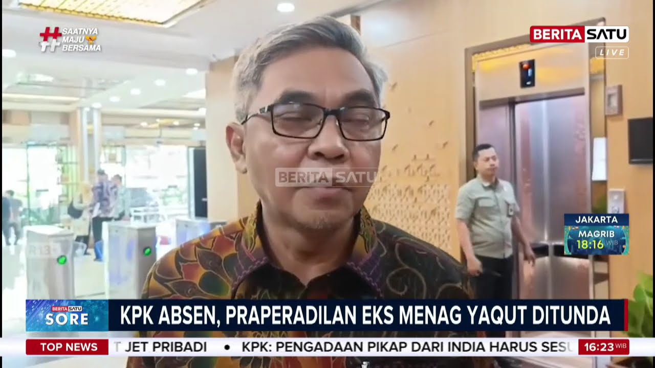 KPK Absen, Sidang Praperadilan Eks Menag Yaqut Cholil Ditunda #Beritasatu