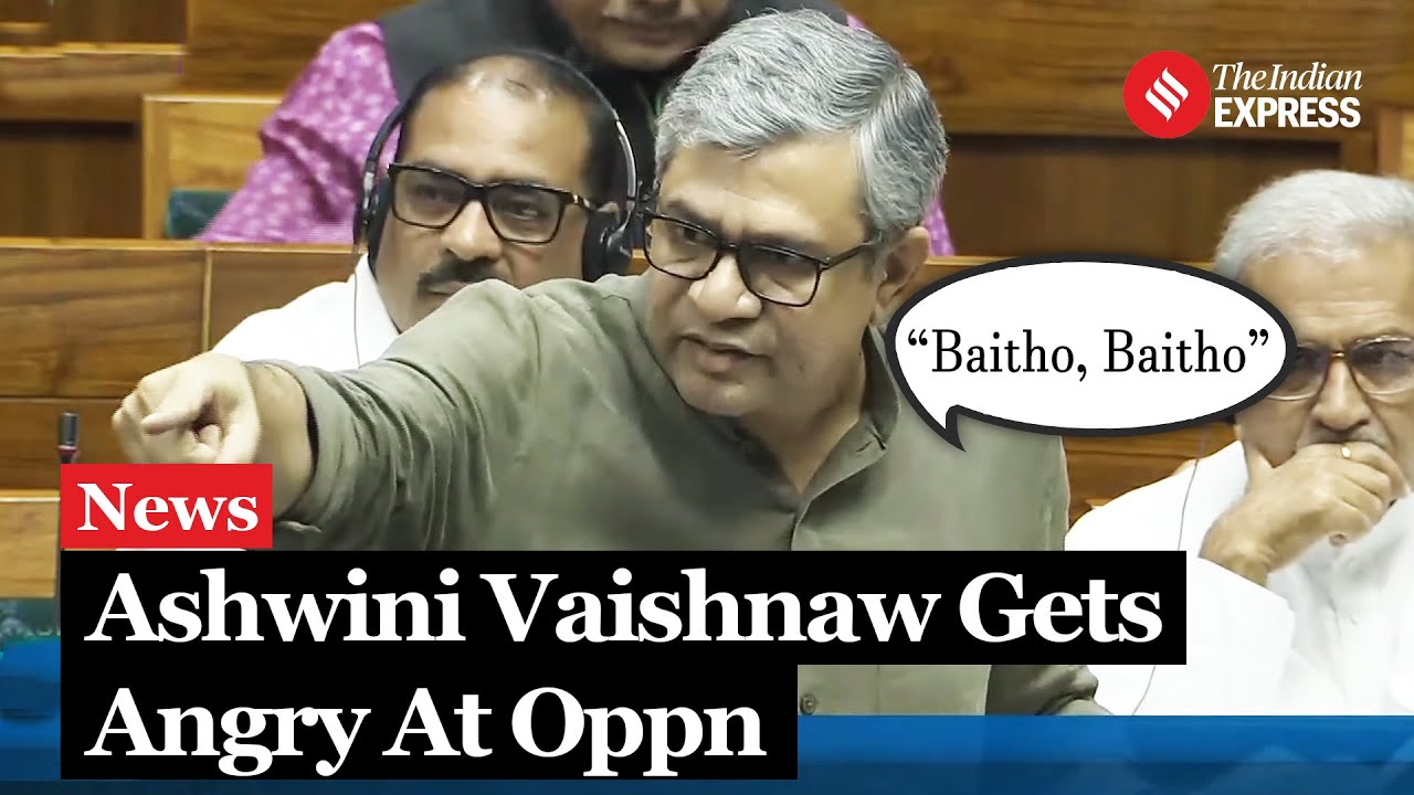 Railway Minister Vaishnaw Clashes With Oppn Over Safety Concerns In Lok Sabha | Railway Accidents