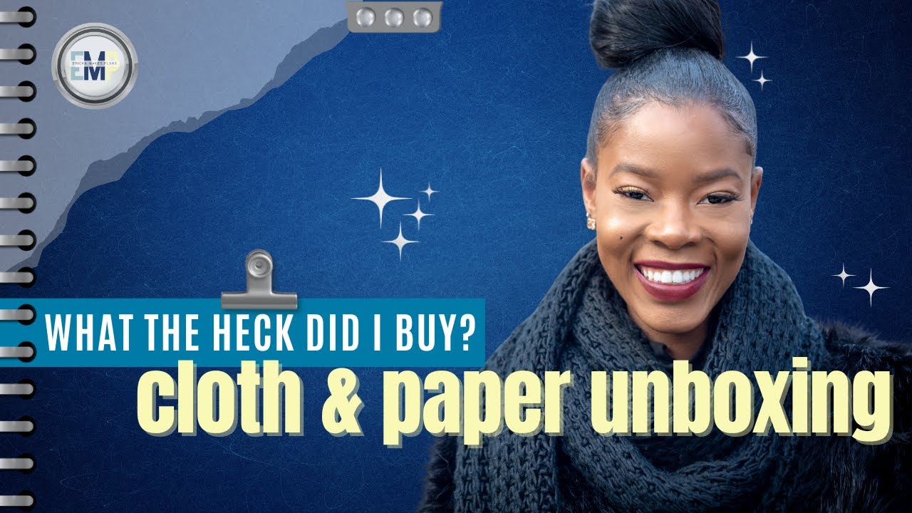 Let's Unbox My New Cloth & Paper Planner!