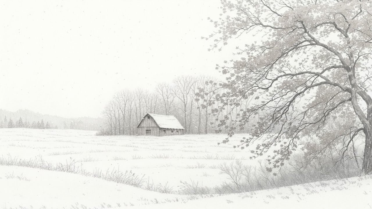 SnowyBarn - Free Ambient Art Loop for Frame TVs
