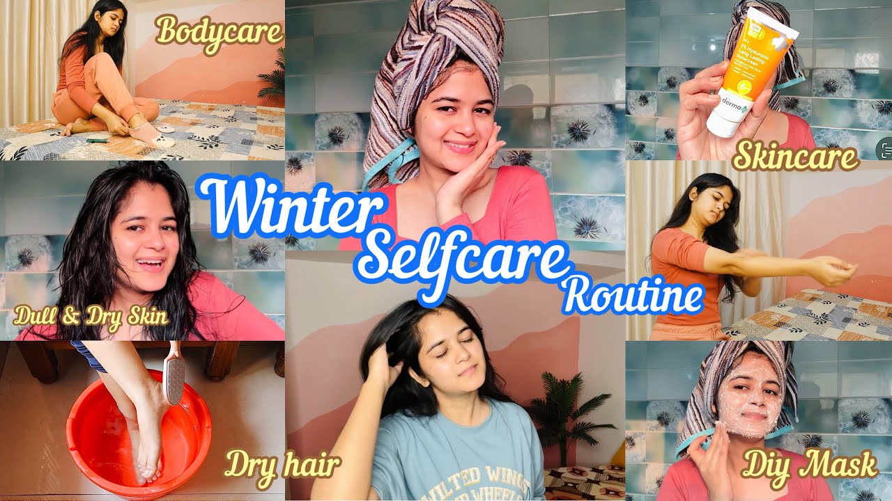 WINTER Selfcare Routine ❄️💙 | Bodycare, Haircare & Skincare at home✨