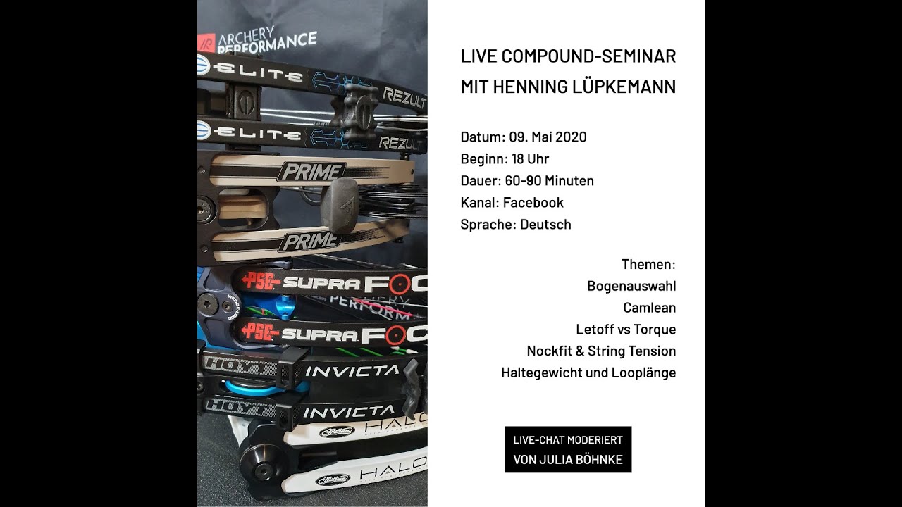 Compound: Live-Seminar mit Henning Lüpkemann | Archery Performance by Arc&Us