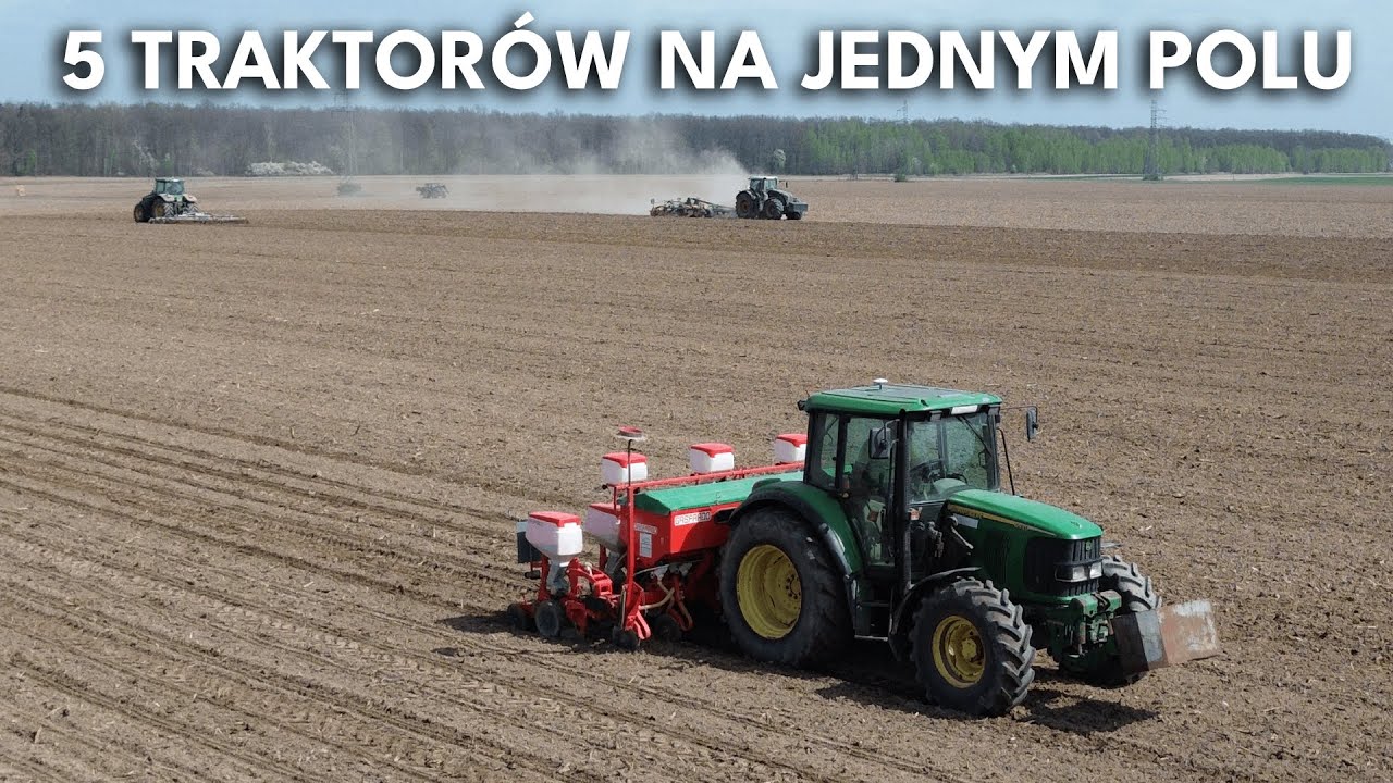 🔥5 TRAKTORÓW NA JEDNYM POLU🔥 Siewy kukurydzy na większą skale w GR Szopa | Agro Garwolin