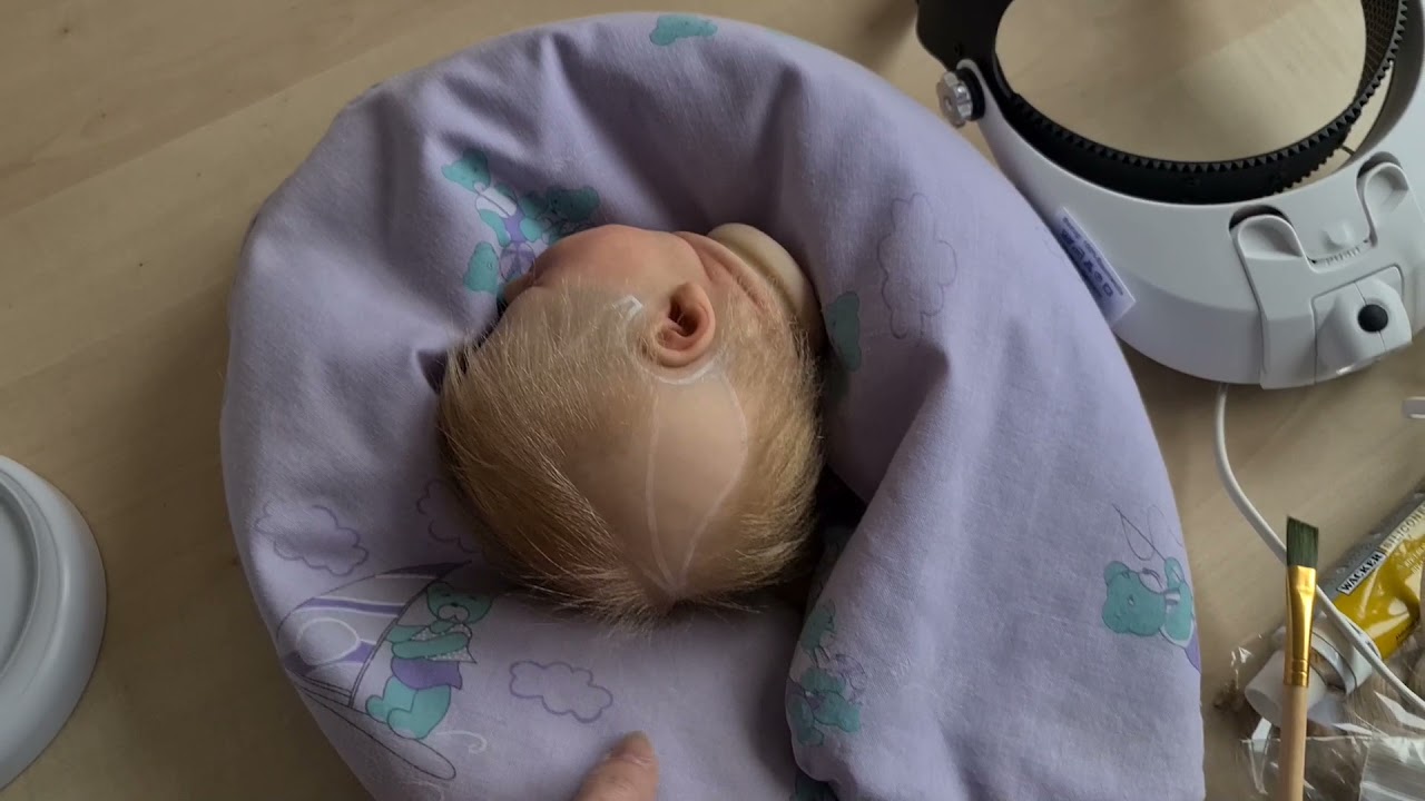 Reborn Baby Haare, rooten und Zubehör und Pflege