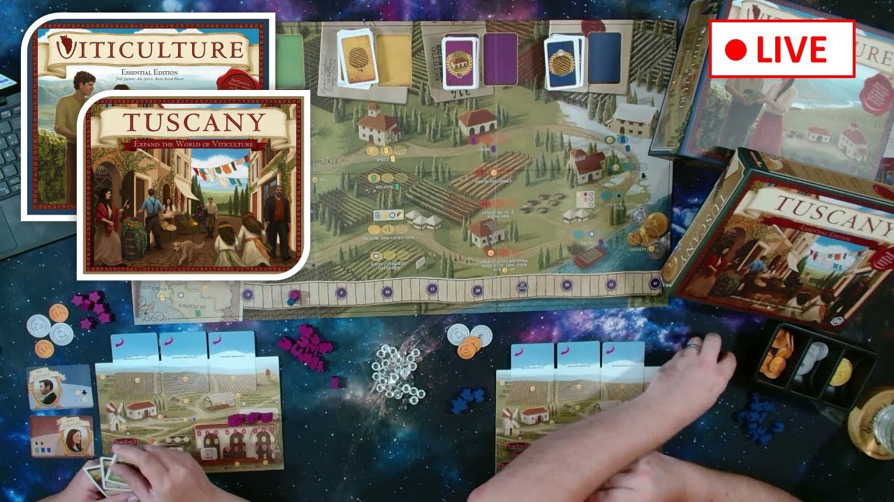 Adhuc Veritas in Vino // Gleich 2 Partien! Let's play Tuscany Essential Edition #02