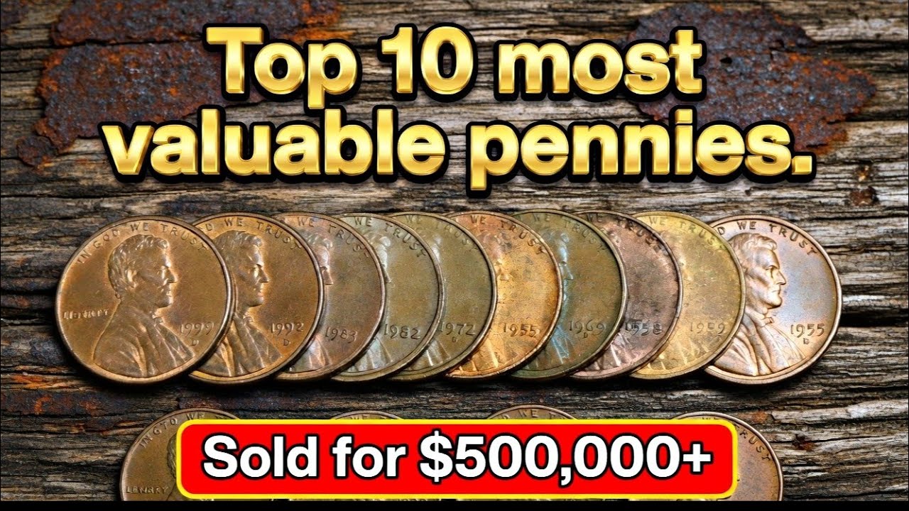Top 10 Most Valuable U.S. Pennies Worth Big Money Today – Some Sold for $500,000!