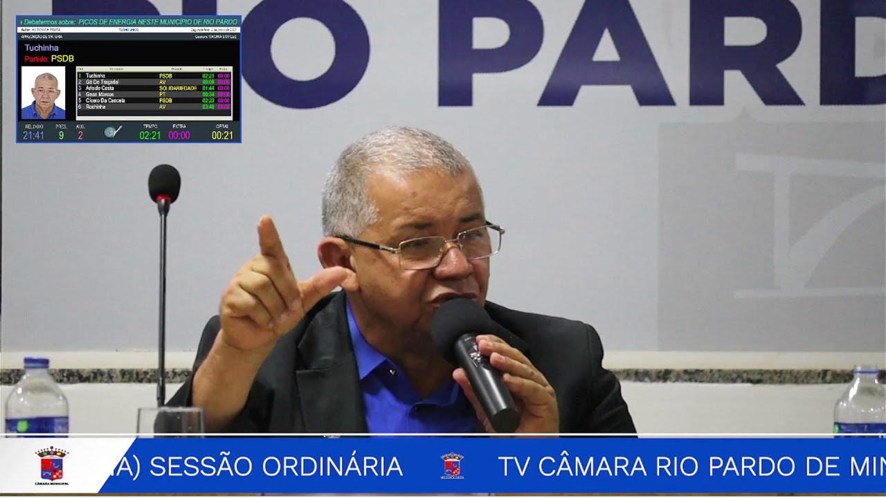 TV CÂMARA RIO PARDO DE MINAS - 9ª (Nona) SESSÃO ORDINÁRIA