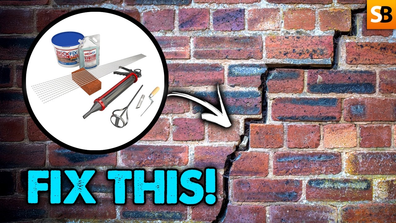 Простой способ ремонта трещин в каменной кладке | Набор для заделки трещин BrickFix