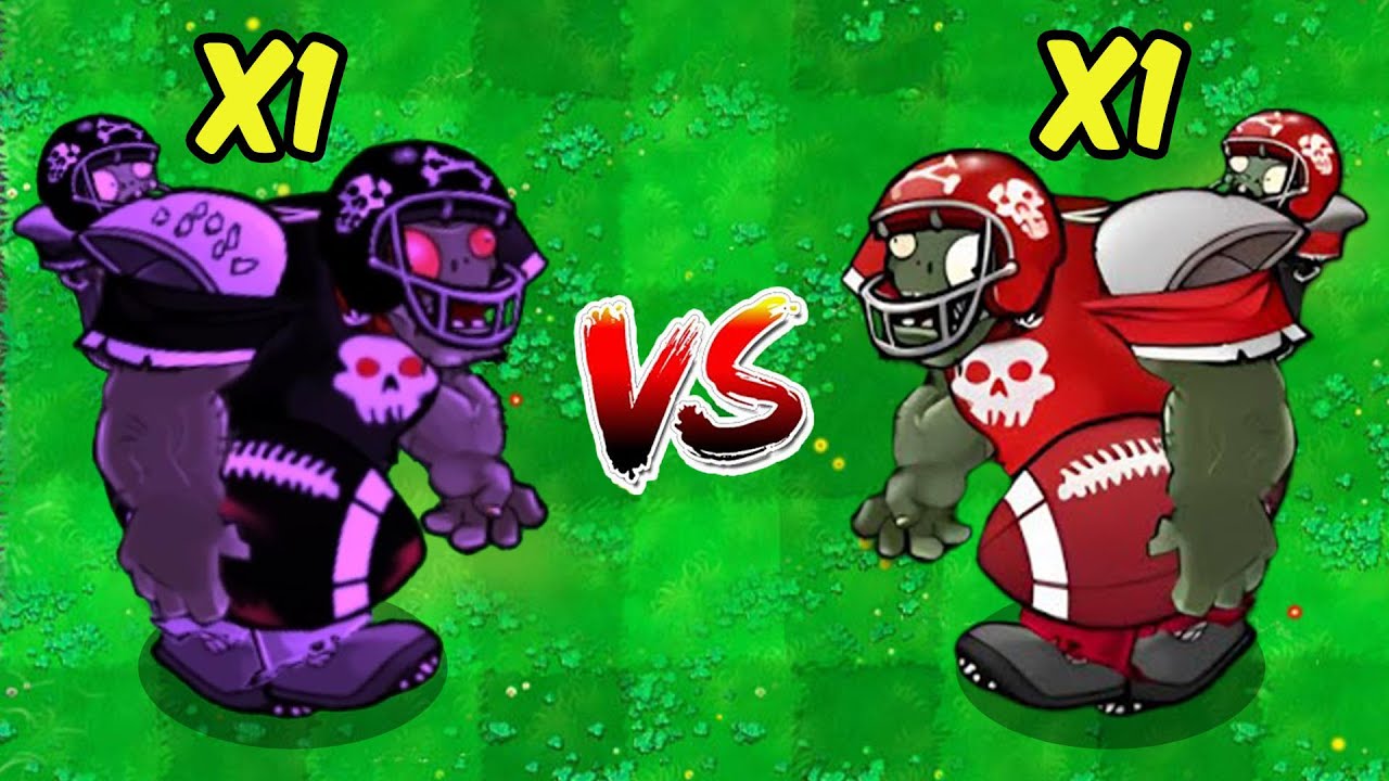 1 Giga Football Gargantuar Vs 1 All Hybrid Zombies - Who Will Win? PVZ Hybrid Epic Challenge