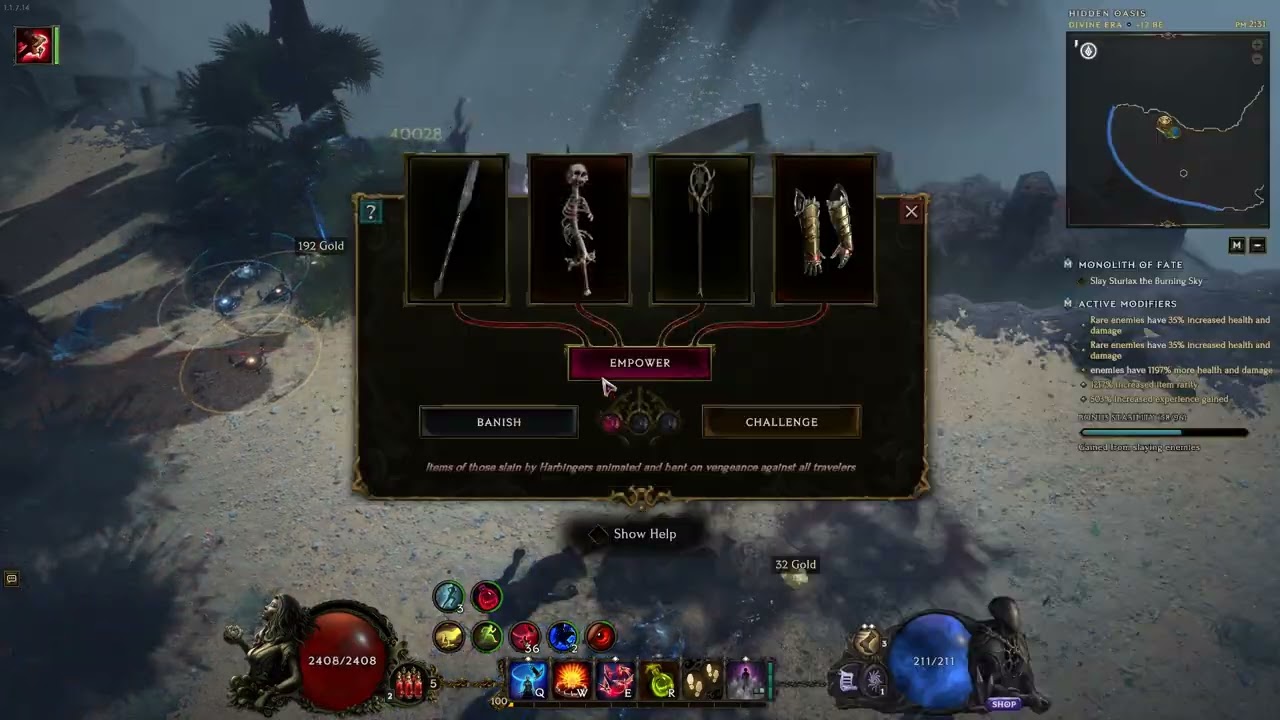 Last epoch falconer 1100 corruption, Aberroth