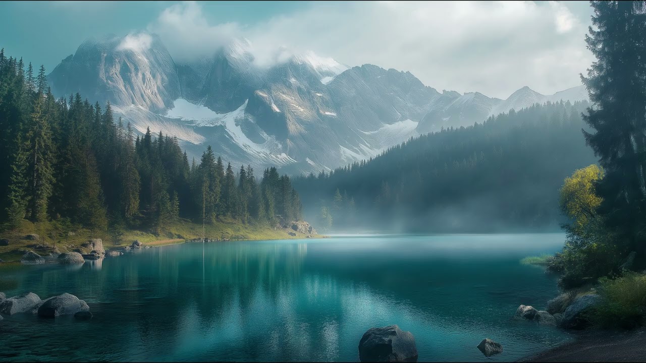 4K Tranquil Mountain Lake &ndash; Serene Nature Scenery | Relaxing TV Background