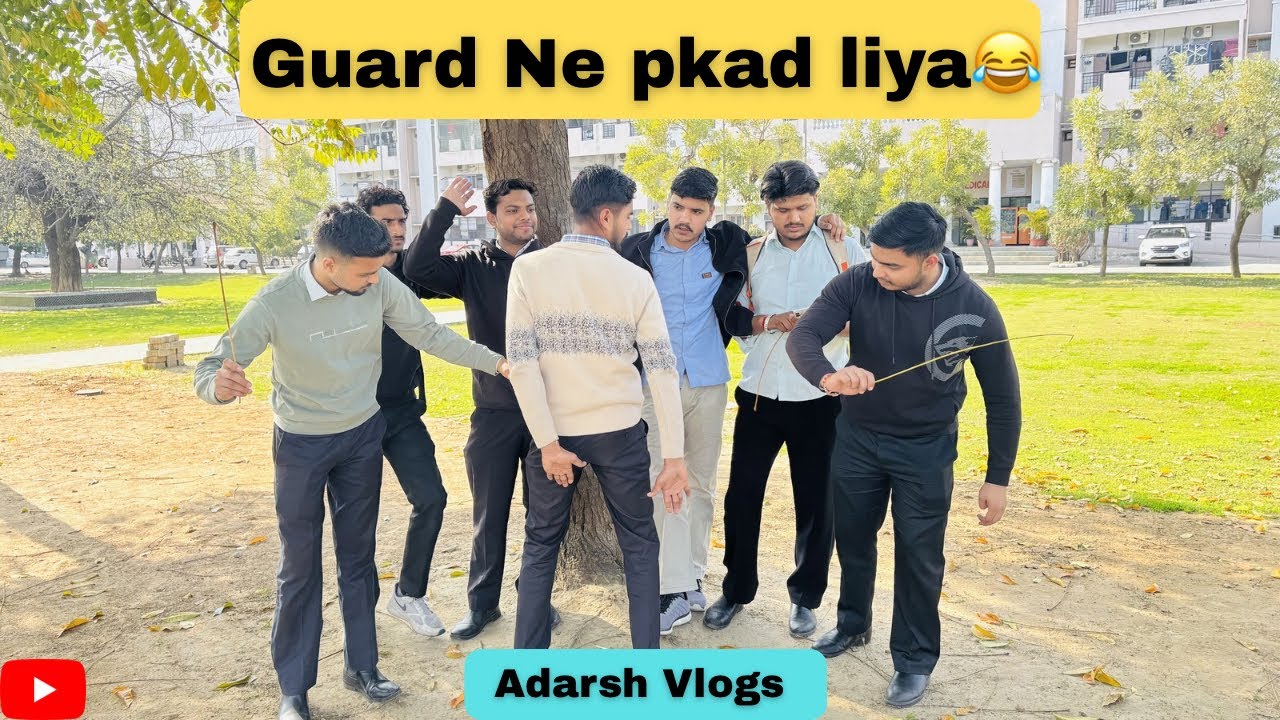 Guard ne pkad liya😂#viral #funny #adarshvlogs #subscribe 
