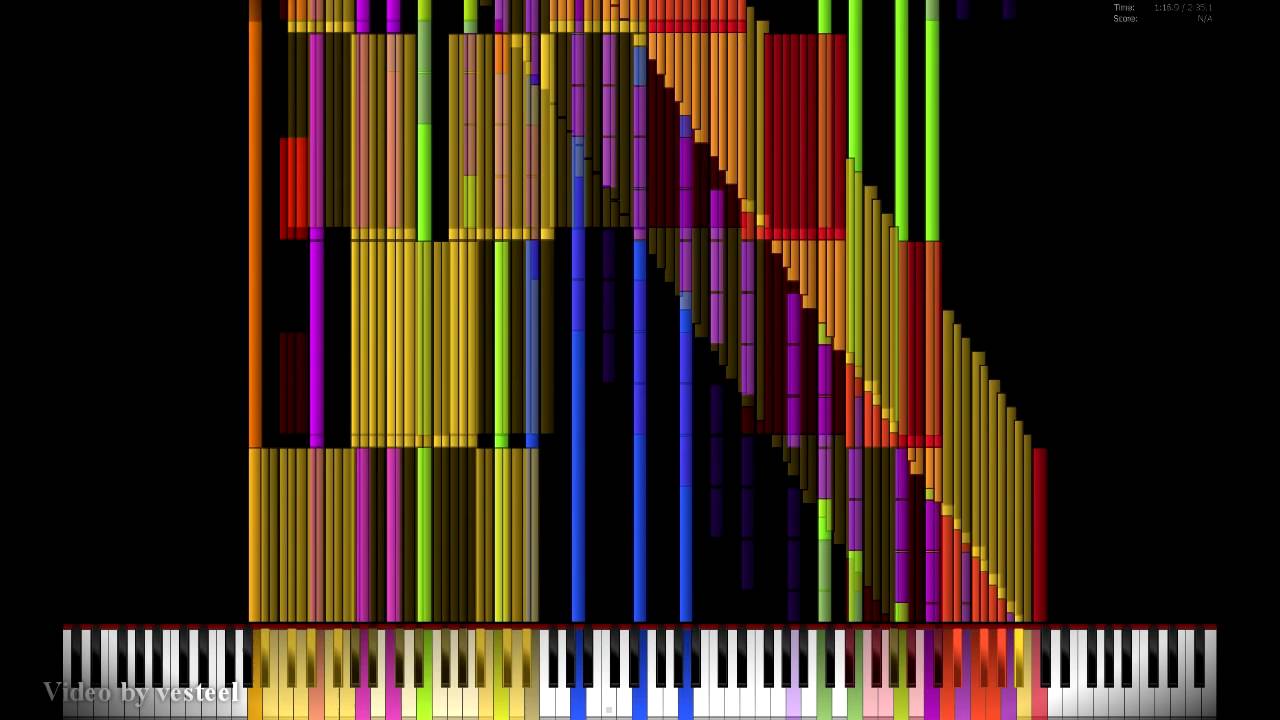 [BLACK MIDI] Tetris Theme V4 90,000 notes! (Impossible Remix)