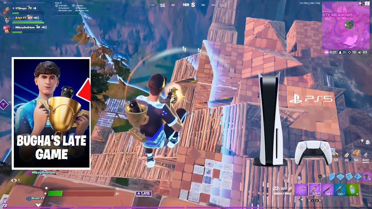 Bugha Late Game Arena PS5 Gameplay (4K 120FPS)
