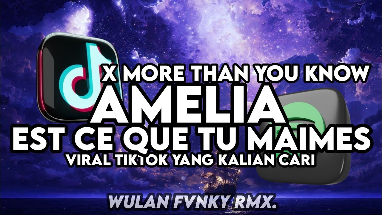 DJ OLD AMELIA X EST CE QUE TU MAIMES X MORE THAN YOU KNOW ( SLOW & REVERB ) VIRAL YANG KALIAN CARI