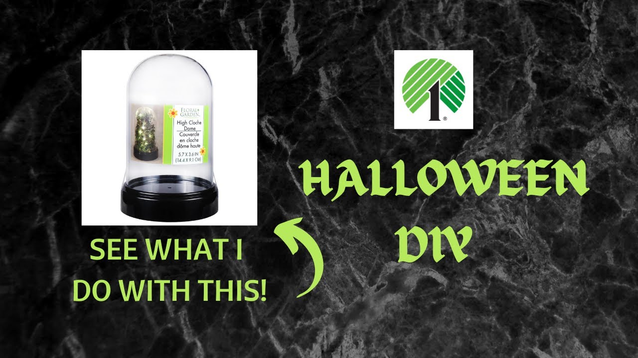 CREEPY HALLOWEEN CLOCHE DIY | USING DOLLAR TREE ITEMS