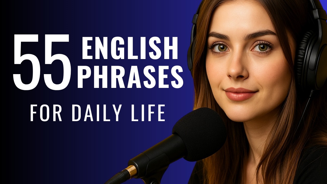 55 English Phrases for Daily Conversation | English Listening & Speaking Practice (A1 - A2)