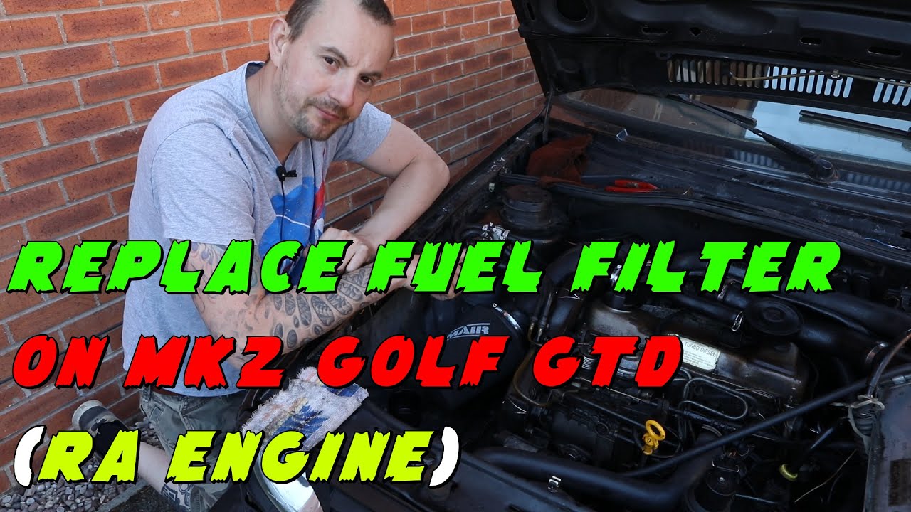 Replace Filter and bleed diesel engine on MK2 Golf GTD (RA engine)