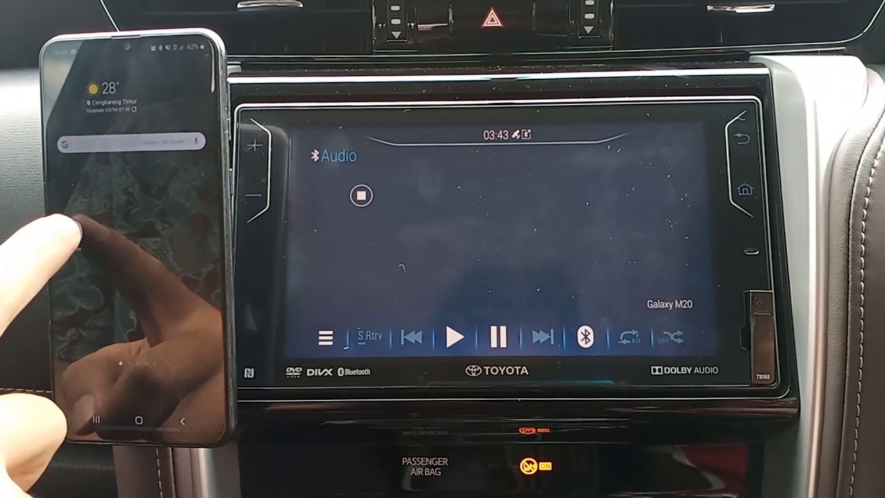 CARA MENGKONEKSIKAN FITUR BLUETOOTH MOBIL TOYOTA FORTUNER VRZ 2020 DENGAN SMARTPHONE ANDROID