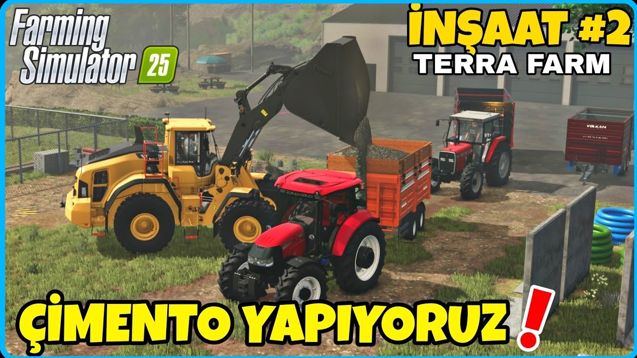 YIKILAN BİNANIN ÇAKILLARINDAN ÇİMENTO YAPTIK 🔸️ YAKINDA YENİ İNŞAATA BAŞLIYORUZ 🔸️ FS25 TERRAFARM 