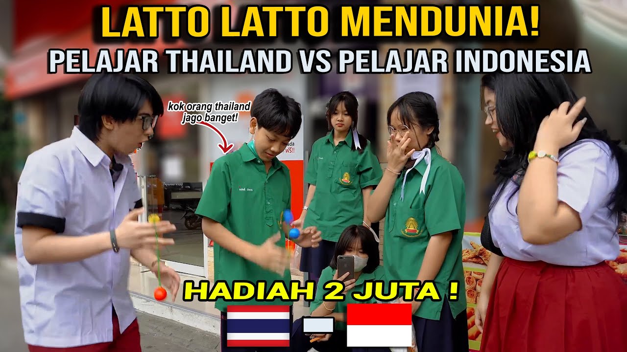 PELAJAR THAILAND VS PELAJAR INDONESIA ! GAWAT ORANG THAILAND JAGO BANGET