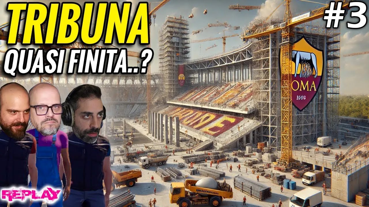 QUASI ULTIMATA LA TRIBUNA del NUOVO STADIO della ROMA