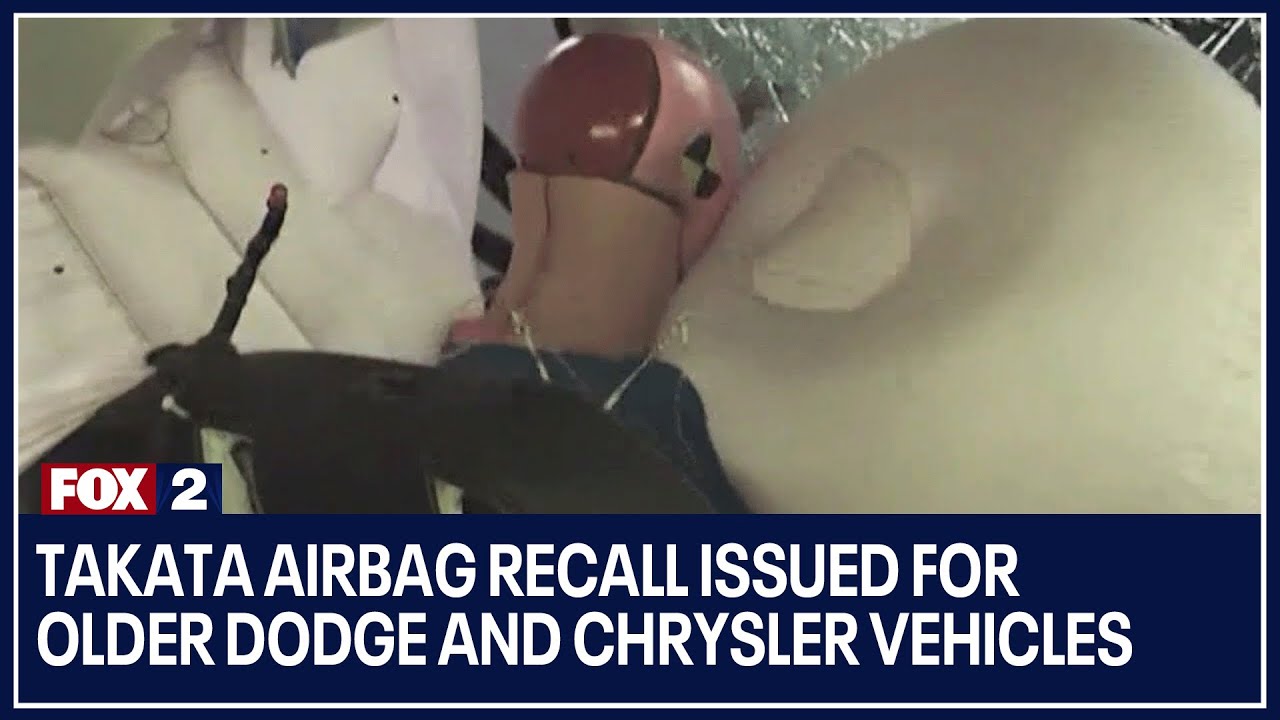 Takata airbag recall issued for older Dodge and Chrysler vehicles