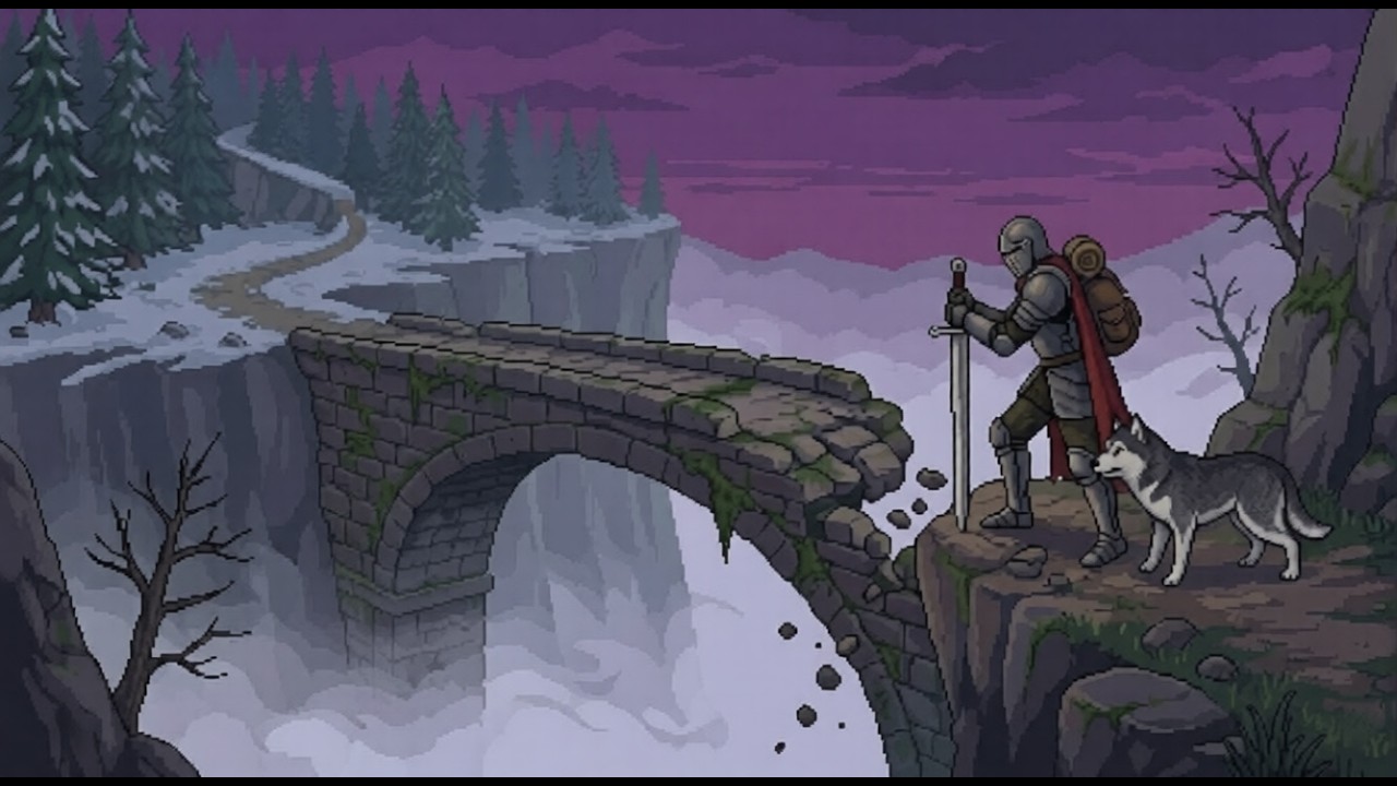 Dark Fantasy Ambience 🌫️ The Bridge of Whispers [16-Bit Soundscape]