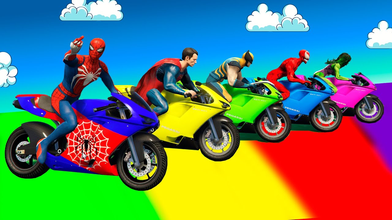 الرجل العنكبوت انقاذ باتمان Spider-Man Rescue batman vs iron man vs venom funny Game GTA 5 superhero