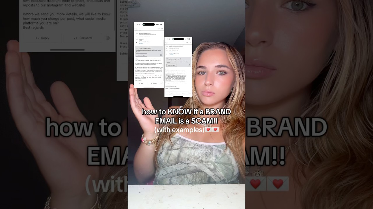 beware of these scam emails!! #emailingbrands #microinfluencertips #prpackage #howtogetpr