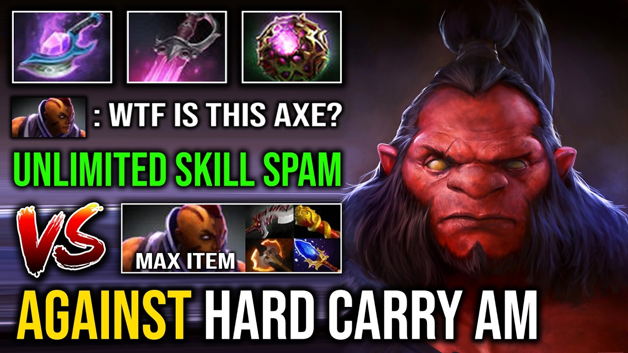 Как играть за Axe на оффлейне против хард-керри AM, используя 100% чистый Helix Spin и неограниче...