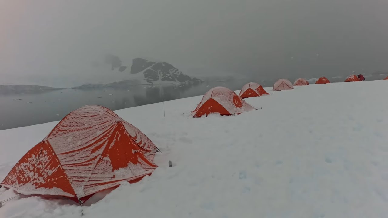 Camping in Antarctica