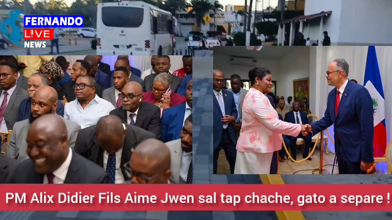 🔥⛳🔥🚨⛳🇭🇹🇺🇸⛳ PM Alix Didier Fils Aime Jwen sal tap chache, gato a separe !