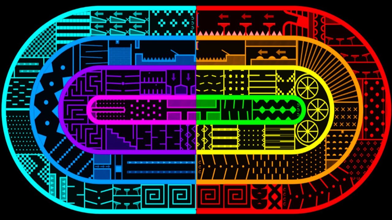 The Colorful Race Track! - Obstacle Marble Race In Algodoo
