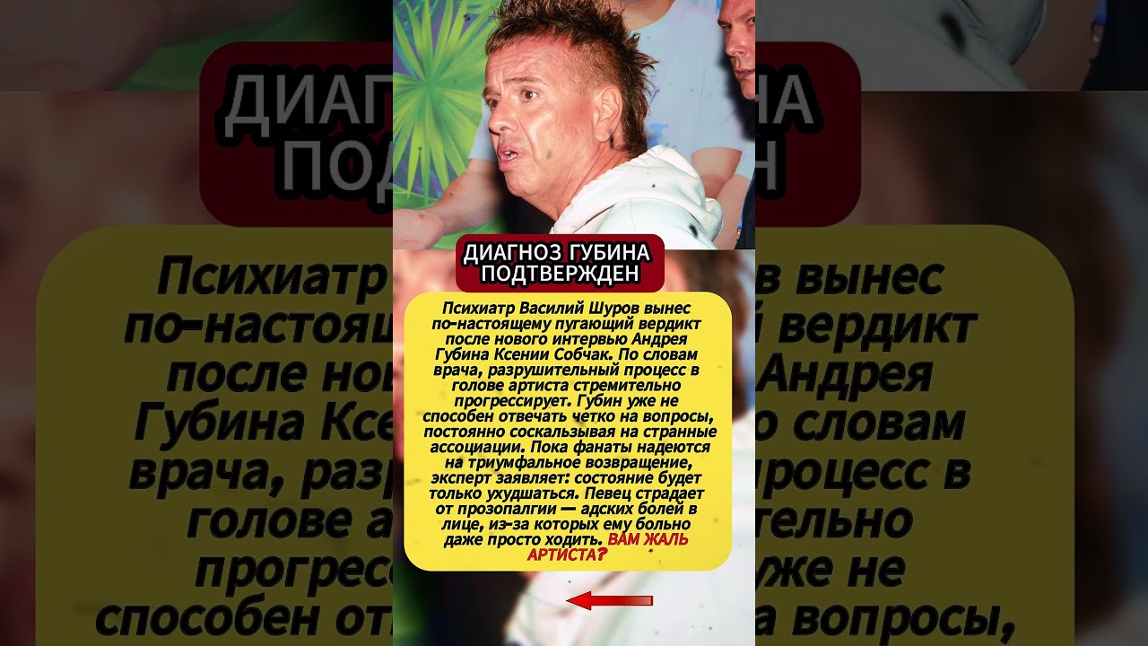 ДИАГНОЗ ГУБИНА ПОДТВЕРЖДЕН