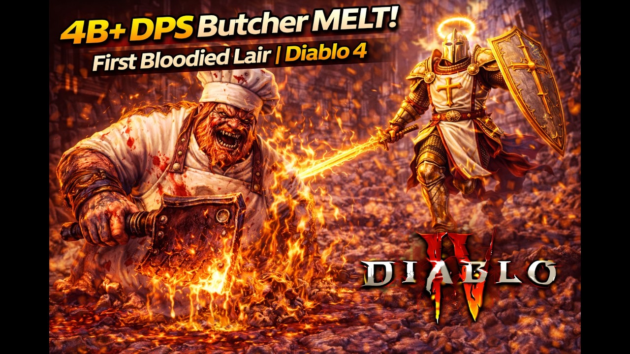 4B+ DPS Butcher MELT! First Bloodied Lair | Diablo 4
