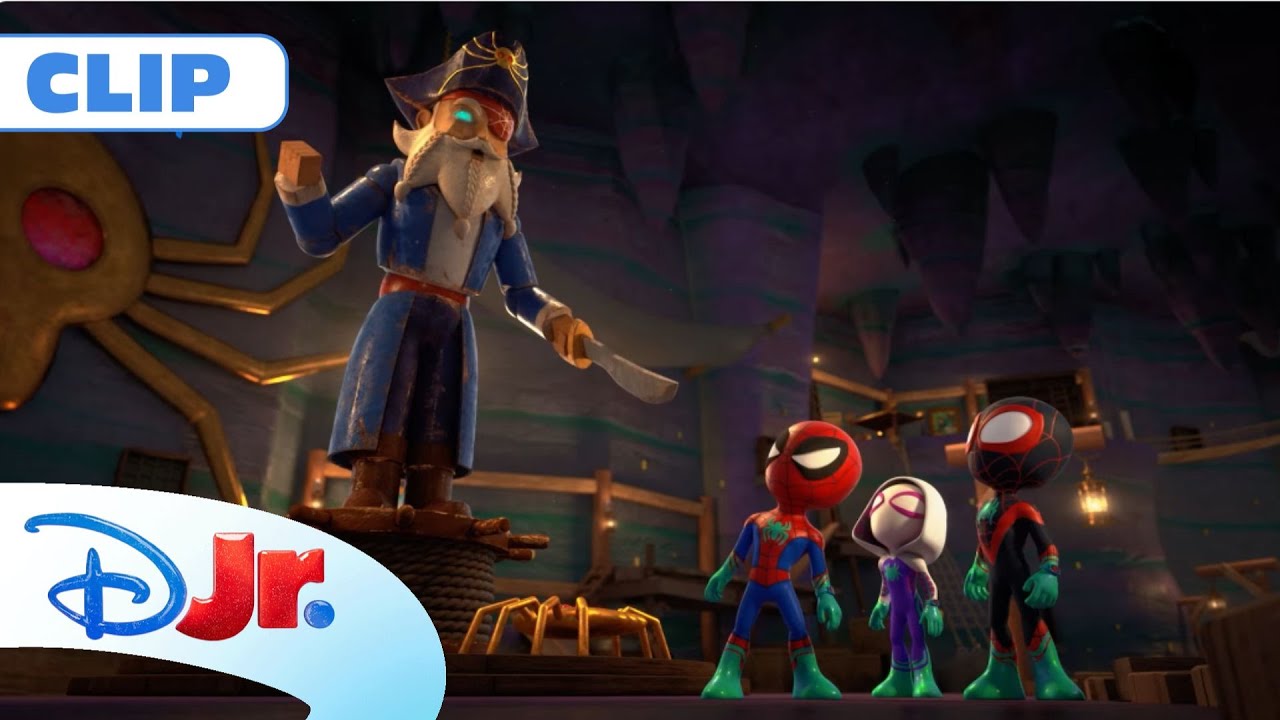 🏴‍☠️ Ascunzătoarea piratului | Păienjenelul Marvel și prietenii lui uimitori | Disney Jr. România