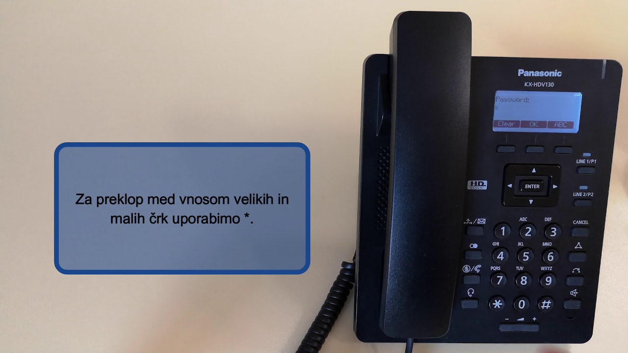 KX HDV130 KX HDV230 Konfiguracija  za priklop na storitev IPCentreks