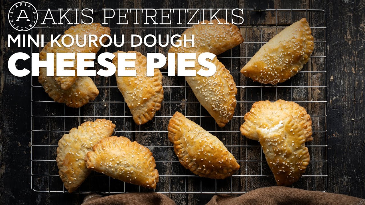 Mini kourou dough cheese pies | Akis Petretzikis