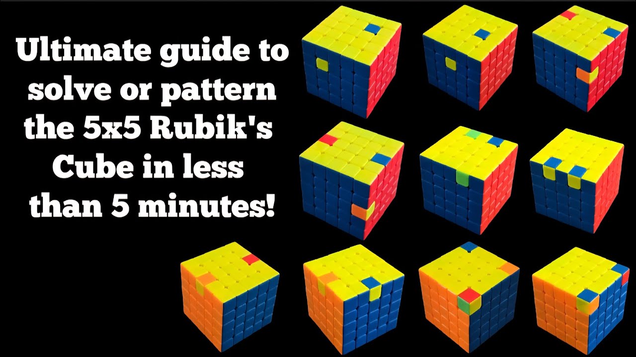 Ultimate guide to solve or pattern the 5x5 Rubik’s Cube in less than 5 minutes!