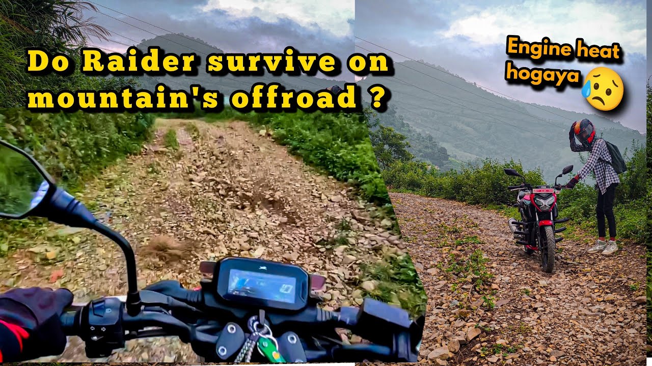 Tvs raider on mountain's offroad #offroadwithtvsraider @rehanalamvlogs