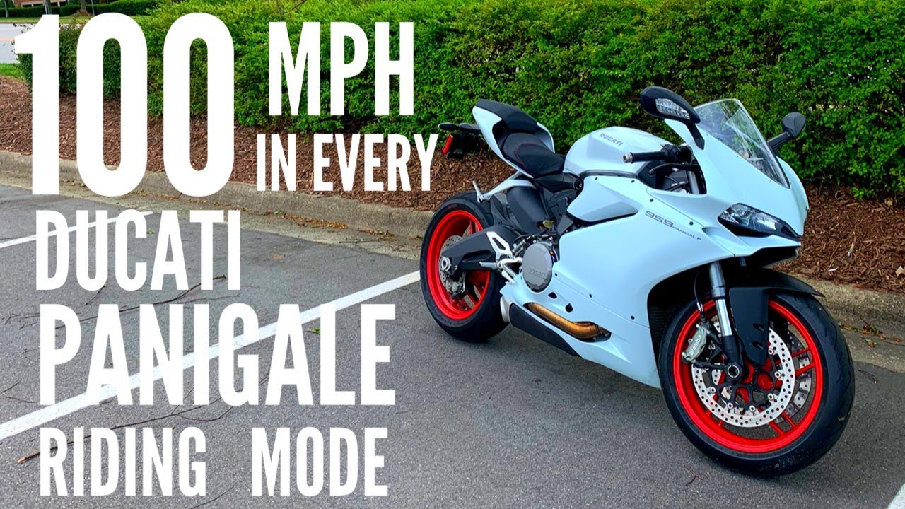 DUCATI PANIGALE RIDING MODES REVIEWED!!! 100MPH PULLS!!!